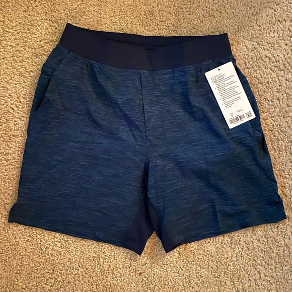 Lululemon Blue T.H.E. Shorts 7” Lined Nulux Sz M - Picture 5 of 8
